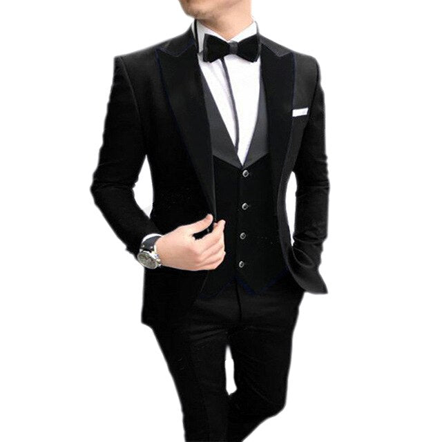 Men's Suit 3 Pieces (Blazer+vest+Pants)