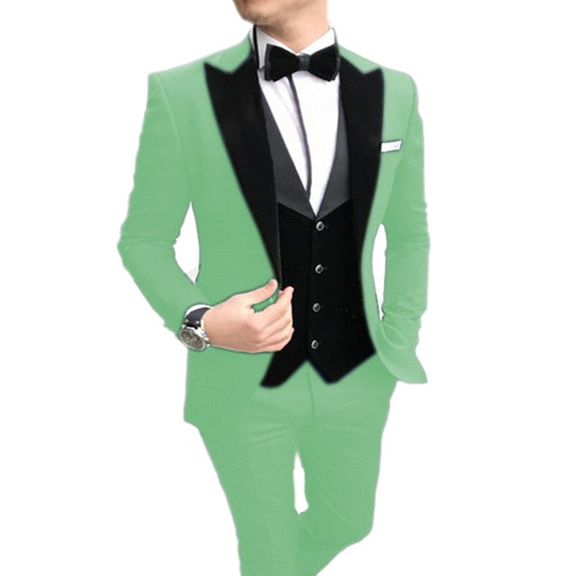 Men's Suit 3 Pieces (Blazer+vest+Pants)