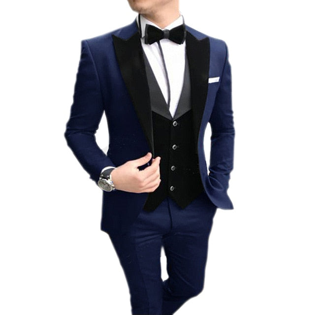Men's Suit 3 Pieces (Blazer+vest+Pants)