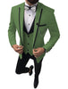 Men Suits 3 Pieces Blazer+Pants+Vest)