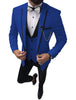 Men Suits 3 Pieces Blazer+Pants+Vest)