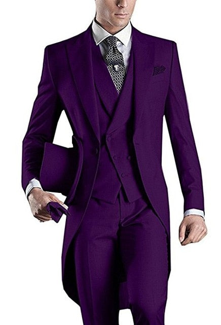 Mens Suits (Jacket+Pants+Vest+Tie)