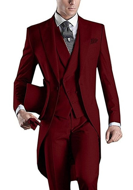 Mens Suits (Jacket+Pants+Vest+Tie)