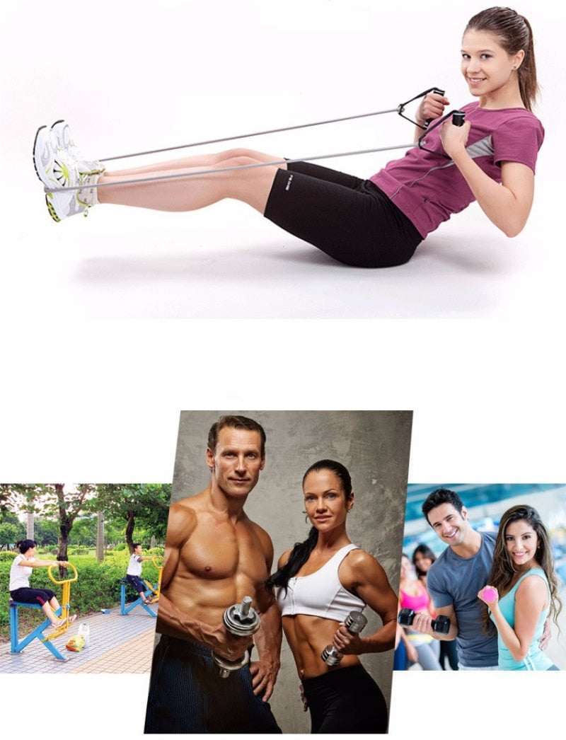 5 Levels Resistance Bands with Handles Yoga