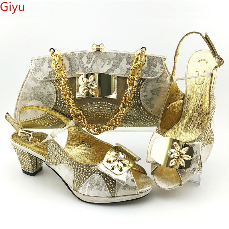 Italian Shoes With Matching Bags For Women
