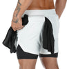 Double layer Jogger Shorts Men