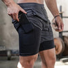 Double layer Jogger Shorts Men