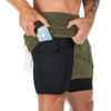 Double layer Jogger Shorts Men