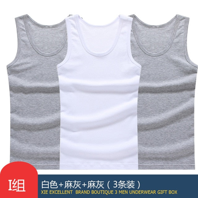 Men’s 3 Pack 100% Cotton Ribbed & Sleeveless Tank Top Undershirt – Assorted Colors (Gray, Large - Foto 8