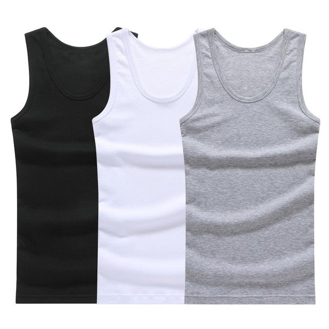 100% Cotton Mens Sleeveless Tank Top