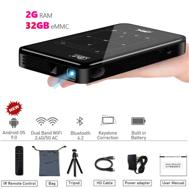 Android 9.0 Airplay Movie Projector.