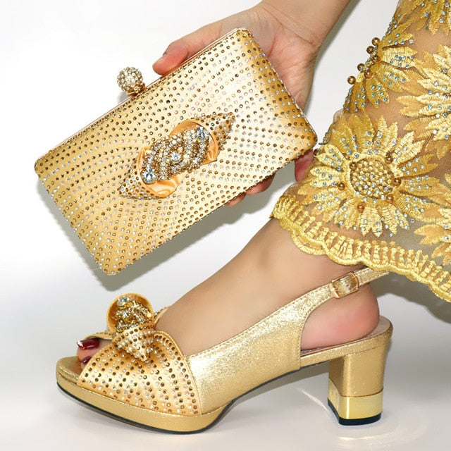 Beautiful Italian Matching Shoes And Bag