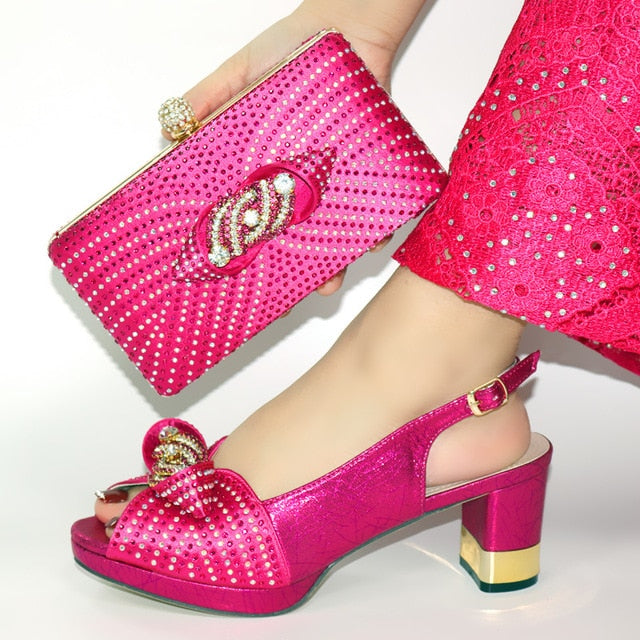Beautiful Italian Matching Shoes And Bag