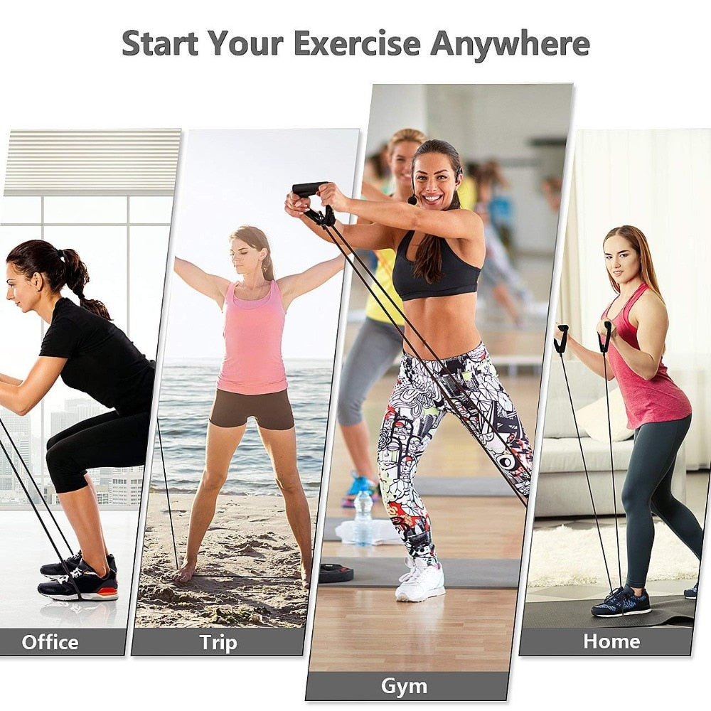 5 Levels Resistance Bands with Handles Yoga