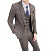 ( Jacket + Vest + Pants ) Mens Suit 3pces Set