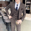 ( Jacket + Vest + Pants ) Mens Suit 3pces Set