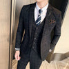 ( Jacket + Vest + Pants ) Mens Suit 3pces Set