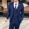 ( Jacket + Vest + Pants ) Mens Suit 3pces Set