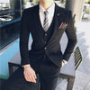 ( Jacket + Vest + Pants ) Mens Suit 3pces Set