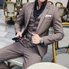 ( Jacket + Vest + Pants ) Mens Suit 3pces Set