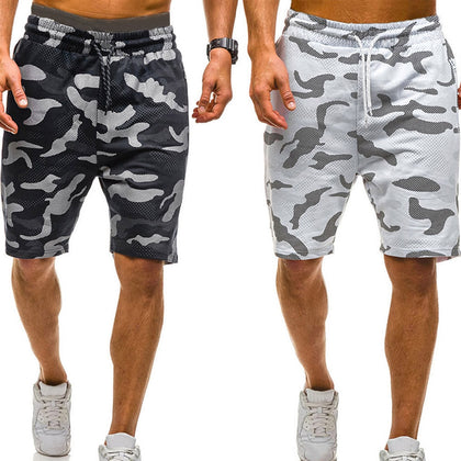 Dihope Men Camouflage Shorts Casual Male