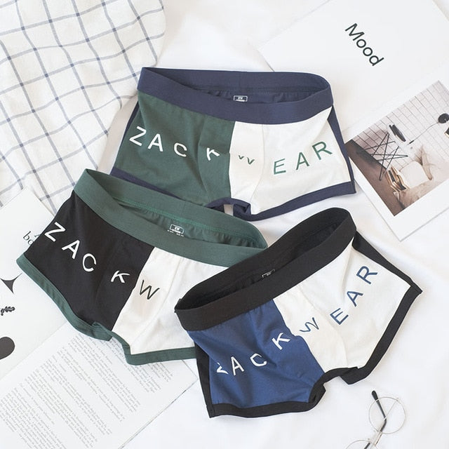 3PCS Mens Underwear Cotton