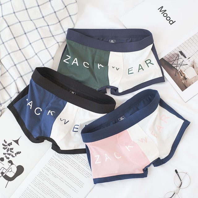 3PCS Mens Underwear Cotton