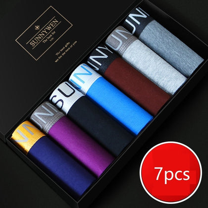 7PCS/Lot  Men Panties Shorts Underwear Boxer