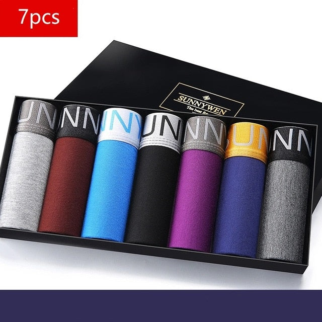 7PCS/Lot  Men Panties Shorts Underwear Boxer