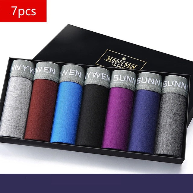 7PCS/Lot  Men Panties Shorts Underwear Boxer