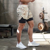 Double layer Jogger Shorts Men