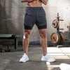 Double layer Jogger Shorts Men