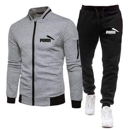 Brand Men Tracksuit 2 Pieces Men's Winter Jacket