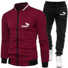 Brand Men Tracksuit 2 Pieces Men's Winter Jacket