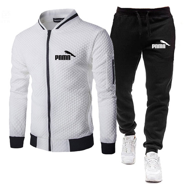 Brand Men Tracksuit 2 Pieces Men's Winter Jacket