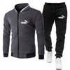 Brand Men Tracksuit 2 Pieces Men's Winter Jacket