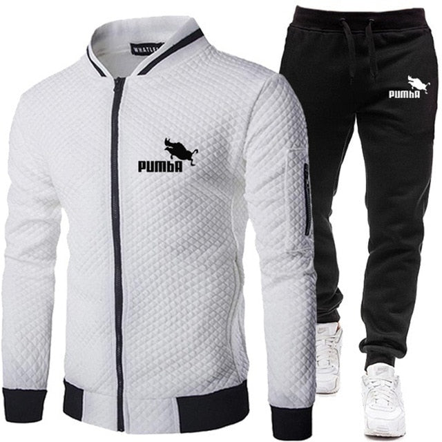 Brand Men Tracksuit 2 Pieces Men's Winter Jacket