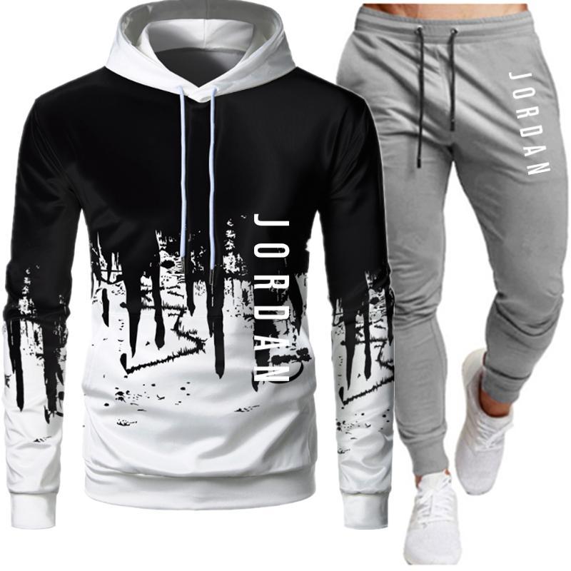 2 Pieces Sets Tracksuit Men