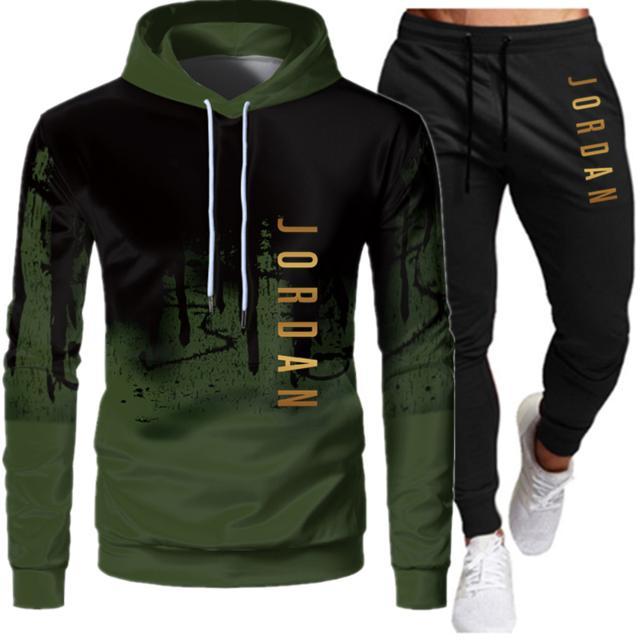2 Pieces Sets Tracksuit Men