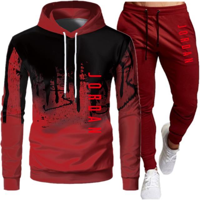 2 Pieces Sets Tracksuit Men