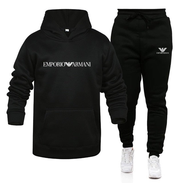 Armani/ Men Set Hoodies + Pants Sets