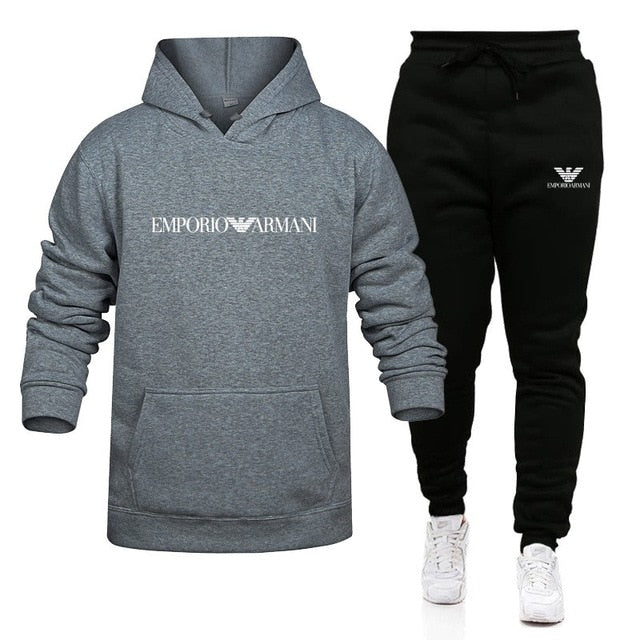 Armani/ Men Set Hoodies + Pants Sets