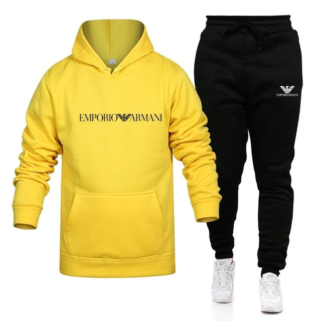 Armani/ Men Set Hoodies + Pants Sets