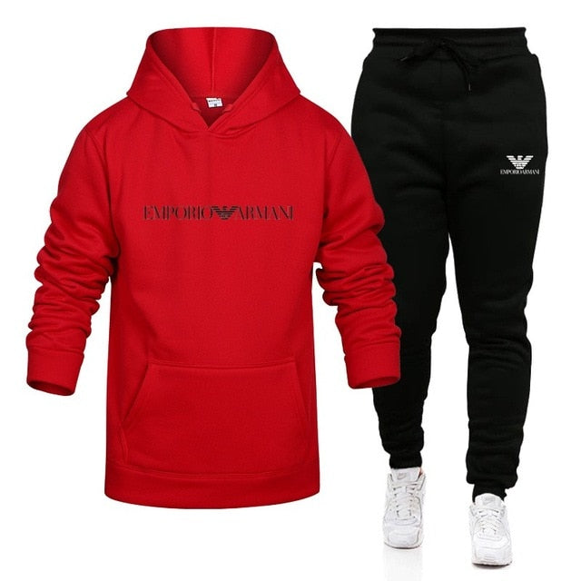 Armani/ Men Set Hoodies + Pants Sets