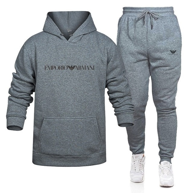 Armani/ Men Set Hoodies + Pants Sets