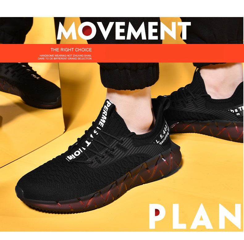 Men Black Sneakers Shoes
