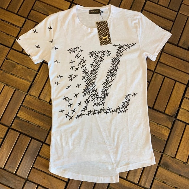 polorn Casual Brand T-Shirt Louis Vuitton White / L