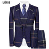 Mens Suit 3-Piece  Jacket & Vest & Pants