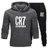 Men  Set Winter  CR7  Jacket+Pants