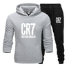 Men  Set Winter  CR7  Jacket+Pants